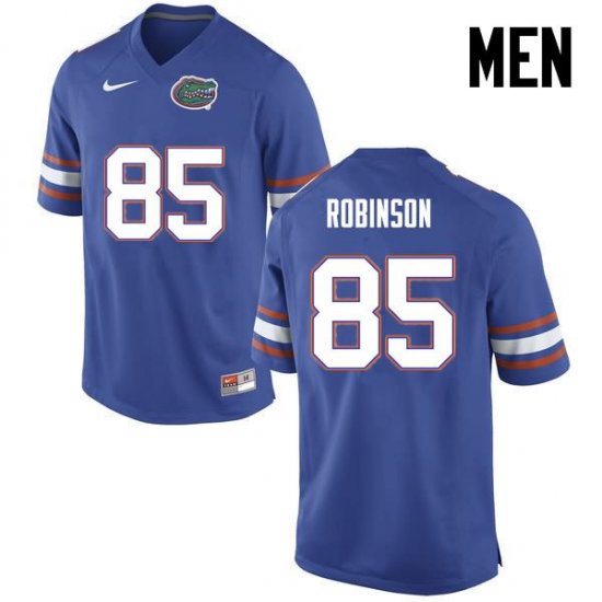 Men's Florida Gators #85 James Robinson NCAA Nike Blue Authentic Stitched College Football Jersey RRI3262HB